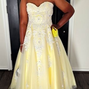 Yellow formal dress